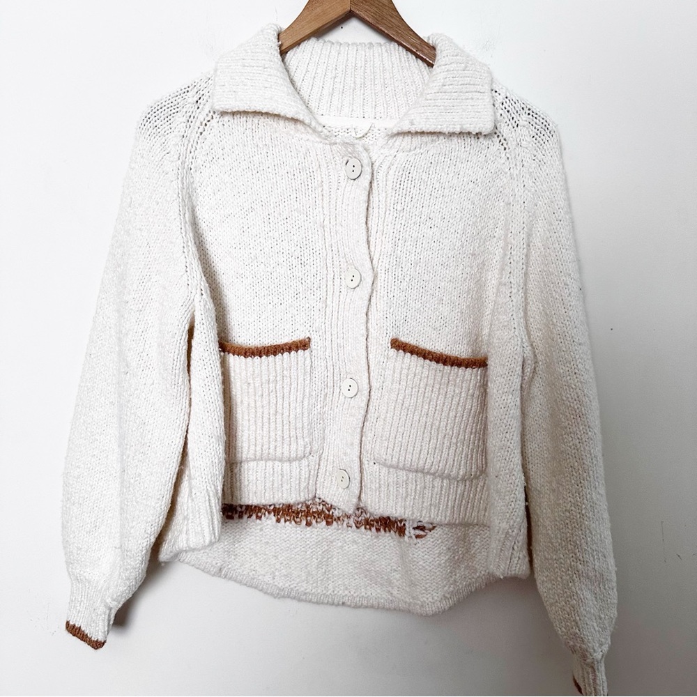 Anthropologie The Jesse Dog Icon Cardigan Sweater by Pilcro Golden Retriever - Picture 10 of 15